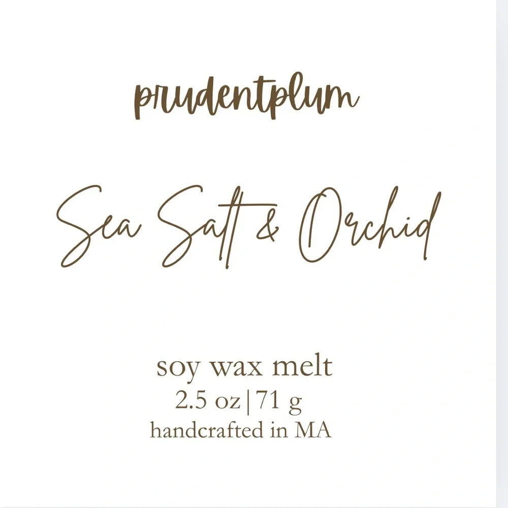 Sea Salt & Orchid Soy Wax Melt 2.5 oz | Melts For Wax Warmer Clamshell